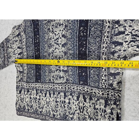 purejill Open Cardigan ,Gorgeous Blue/Gray Knit Sweater Cotton/Wool Sz XS Petite - Picture 7 of 9